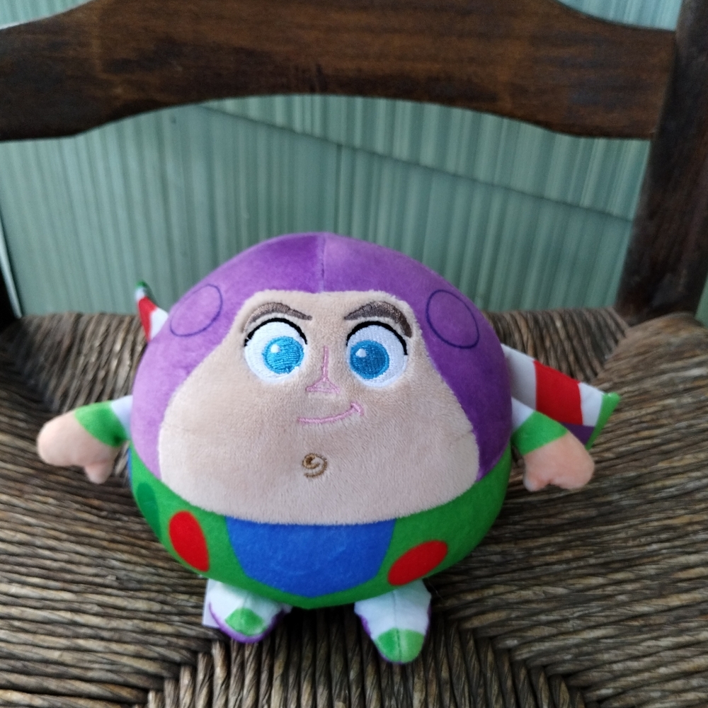 Γ·Cuddle Pal Toy Story Round Huggable Buzz Lightyear 6" Plush Baby Rattle Lovey - Picture 2 of 15